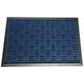 Rubber-Cal 03-195-ZWBLWellington Rubber Backed Entrance Carpet Door Mat, 2 x 3, Blue