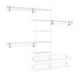 ClosetMaid 5037 5ft. to 8ft. Fixed Mount Closet Organizer Kit, White