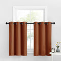 NICETOWN Kitchen Valances for Windows, Farmhouse Style Blackout Tiers for Living Room, Thermal Insulated Window Valances for Bed