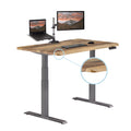 Vari ComfortEdge Standing Desk Adjustable Height - 48x30 Varidesk Reclaimed Wood Sit/Stand Desks- Sloped Ergonomic Front Edge, E