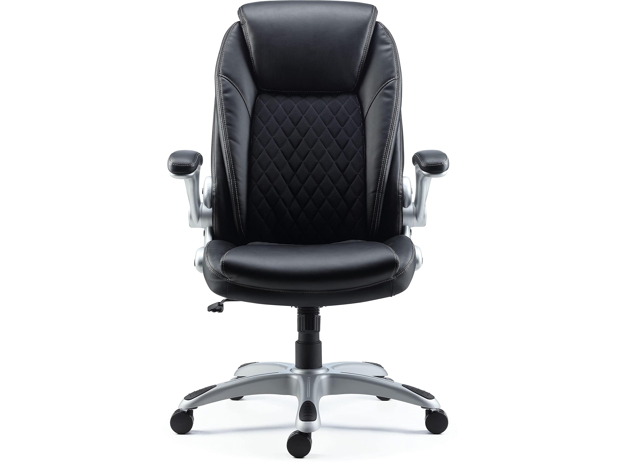 STAPLES Sorina Bonded Leather Chair, Black, 2/Pack (58262VS)