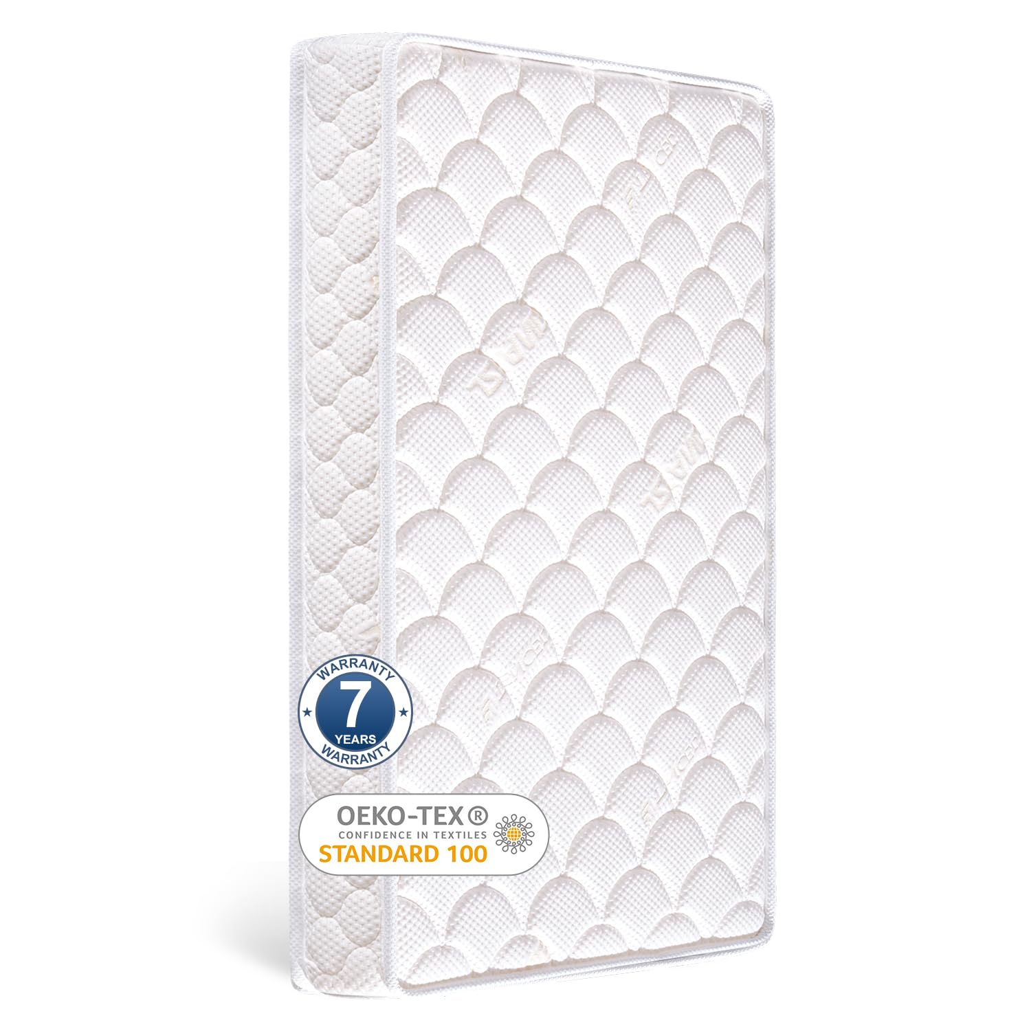 Tiankehan Crib Mattress and Toddler Mattress 52 x 27.6 x 5, 100% Knitted Fabric, Moisture Absorbent and Breathable, Fits Standar