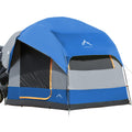 GoHimal SUV Tent for Camping, Waterproof PU3000mm Spacious Double Layer Design for 5-8 Person, Includes Rainfly and Storage Bag,