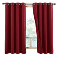 NICETOWN 100% Blackout Room Warming Curtain Panels Thermal Insulated and Noise Reducing Drapes for Thanksgiving Day Window Decor