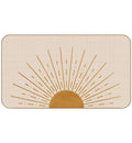 BXFAHZJ Boho Sun Sunset Sunrise Door Mat Modern Abstract Theme 17x30 Inch Indoor Outdoor Entrance Doormat Decor for Home Bedroom