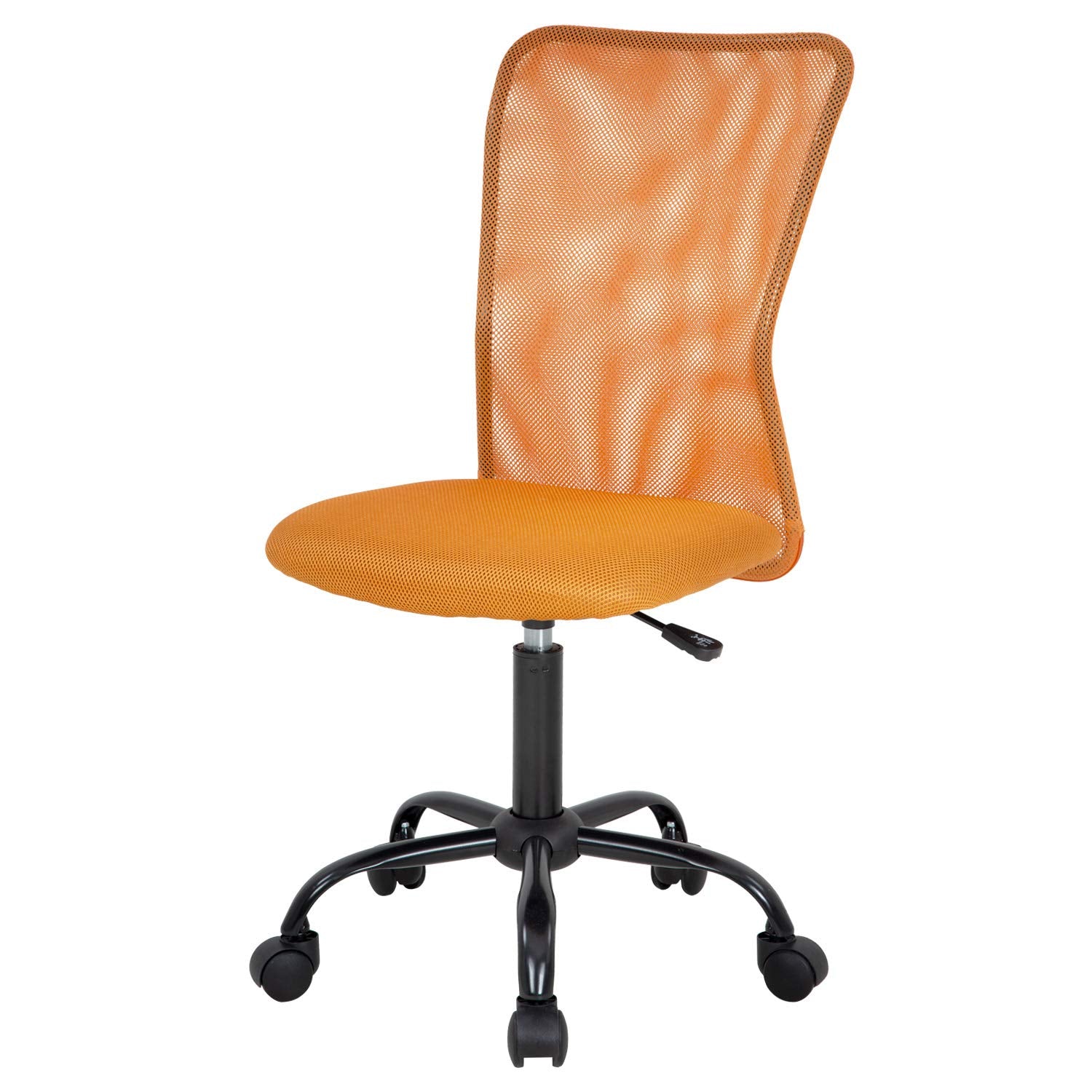 Home Office Chair Mid Back Mesh Desk Chair Armless Computer Chair Ergonomic Task Rolling Swivel Chair Back Support Adjustable Mo
