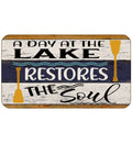 BXFAHZJ Education is Important But Fishing is Importanter Door Mat Farmhouse Lake Theme 17x30 Inch Lake House Indoor Outdoor Ent