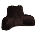 Majestic Home Goods Dark Brown Micro-velvet Reading Pillow