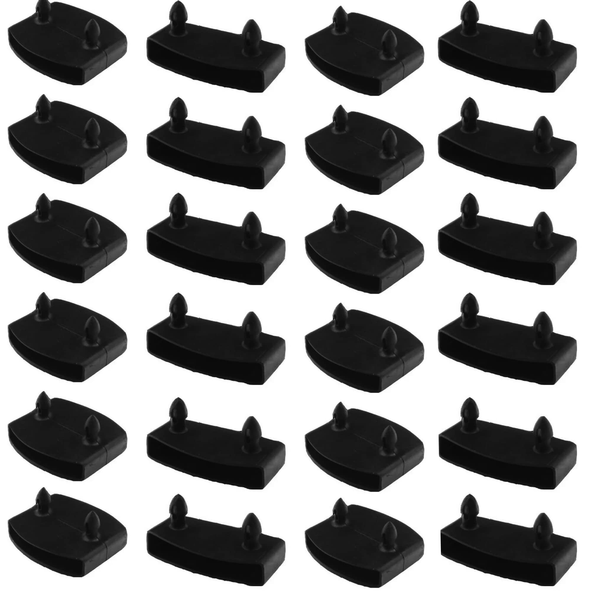 XIAONAN 24Pcs 55mm x 9mm Plastic Bed Slat Cover Replacement Holder Caps for Holding Securing Wooden Slats Bed Base (12pcs End Ca