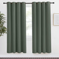 NICETOWN Blackout Curtain for Living Room 78 inch Long, 1 Panel, Dark Mallard, W55 x L78, Grommet Thermal Insulated Room Darkeni