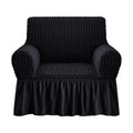 NICEEC Armchair Slipcover Black Armchair Covers 1 Piece Easy Fitted Sofa Couch Cover Universal High Stretchable Durable Furnitur