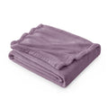 Bedsure GentleSoft Fleece Throw XL Blanket Fog Purple - 300GSM Soft Lightweight Plush Cozy Blankets for Bed, Sofa, Couch, Travel