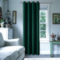 ChrisDowa Grommet Blackout Curtains for Bedroom - Thermal Insulated Room Darkening Curtains for Living Room (1 Panel Set, Forest