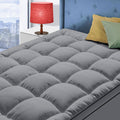 MATBEBY Extra Thick Twin Mattress Topper, 39x75, Dark Grey, Breathable, Quilted Fitted, Deep Pocket, Machine Washable
