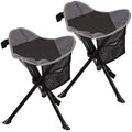 REDCAMP 2 Pack Folding Tripod Stools for Adults, Lightweight Portable Camping Stools for Fishing Hunting Backpacking Traveling, 
