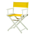 Casual Home 200-01/021-34 18 White Frame-Gold Canvas Director Chair Classic Height, WhiteFrame