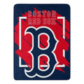 NORTHWEST ENTERPRISES MLB 46x60 Dimensional Design Micro Raschel Throw Blanket (Boston Red Sox)