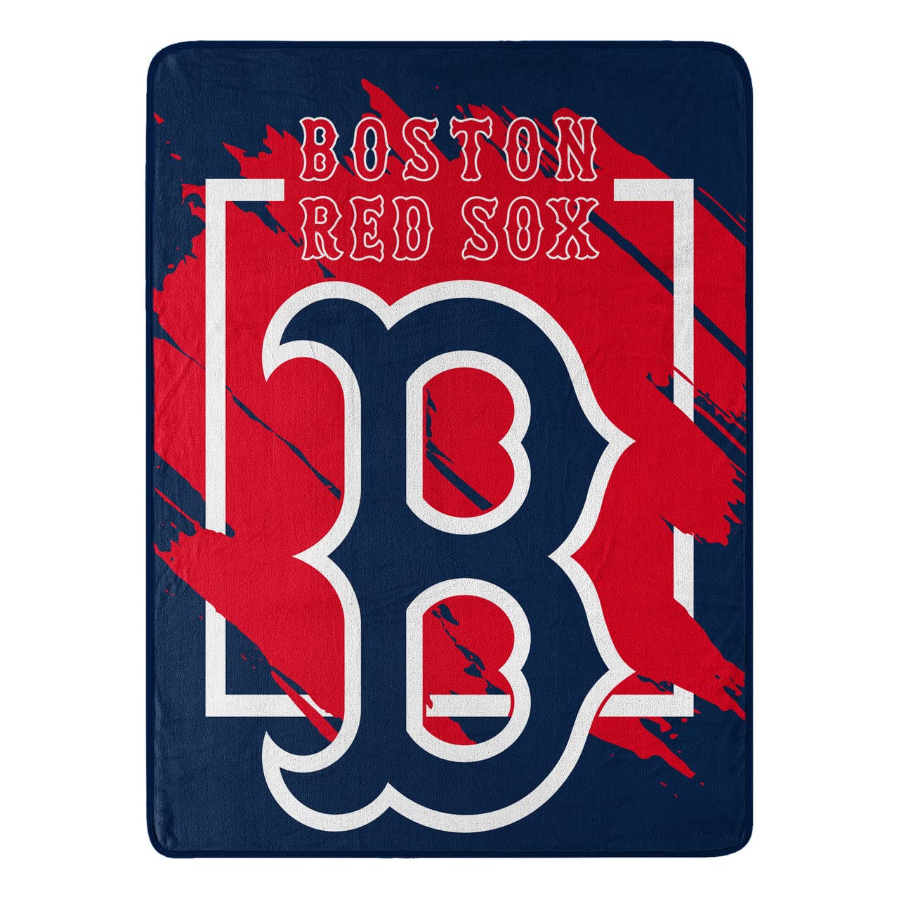 NORTHWEST ENTERPRISES MLB 46x60 Dimensional Design Micro Raschel Throw Blanket (Boston Red Sox)