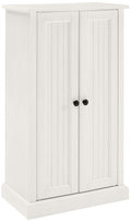 Crosley Furniture Seaside Accent Storage Cabinet, Bar, Buffet for Kitchen, Living Room, or Entryway, White