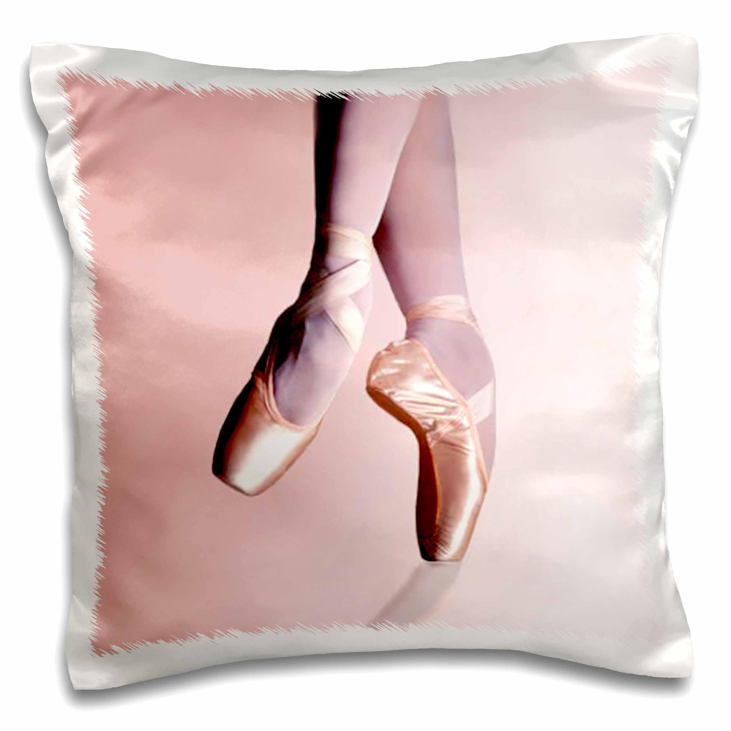 3dRose Ballet Slippers-Pillow Case, 16-inch (pc_1277_1)