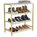 HOMEFORT 4-Tier Shoe Rack, Shoe Storage Shelf, Industrial Shoe Tower, Narrow Shoe Organizer for Closet Entryway, Small Shoe Rack
