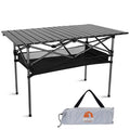 Opliy Portable Folding Camping Table for 4-6 Persons Aluminum Collapsible Table Lightweight with Carry Bag for Camping, Hiking, 