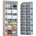 Univivi Over the Door Organizer, 6 Tiers Behind Door Storage with Clear Deep Pockets Hanging Organizer for Closet, Bedroom, Nurs