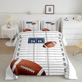 jejeloiu Football Comforter Set Twin Size Kids Rugby Comforter for Boys Girls Teens American Football Bedding Set Breathable Spo