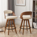 MEKLIBA Barstools Set of 2,Counter Height Bar Stools for Kitchen Island,26.8 Inch H Modern Upholstered Bar Chair, Swivel Counter