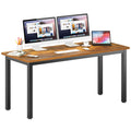 DlandHome Computer Desk Home Office Table Writing Desk Study Table Gaming Desk Worstation (63 inch, Retro)