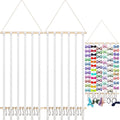 Qunclay 2 Pack Hair Bows Holder Organizer for Girls Baby Headband Hair Bows Holder Hanging Bow Organizer Head Band Storage for b