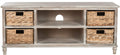 Safavieh Home Collection Rooney Entertainment TV Unit, White Wash