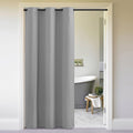 NICETOWN Sliding Door Curtains 96 inch Length, Single Curtain, Insulating Thermal Blackout Curtains for Bedroom Window Bathroom 