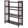 Casual Home 3 Shelf Folding Stackable Bookcase, 27.5 Wide, Espresso