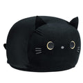Stuffed Animal Storage Bean Bag Chair Cover for Kids Black Cat Beanbag Chair for Girls Large Size Toy Organizer Cover Only Witho