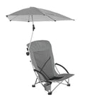 Sport-Brella Beach Chair with UPF 50+ Adjustable Umbrella, Grey