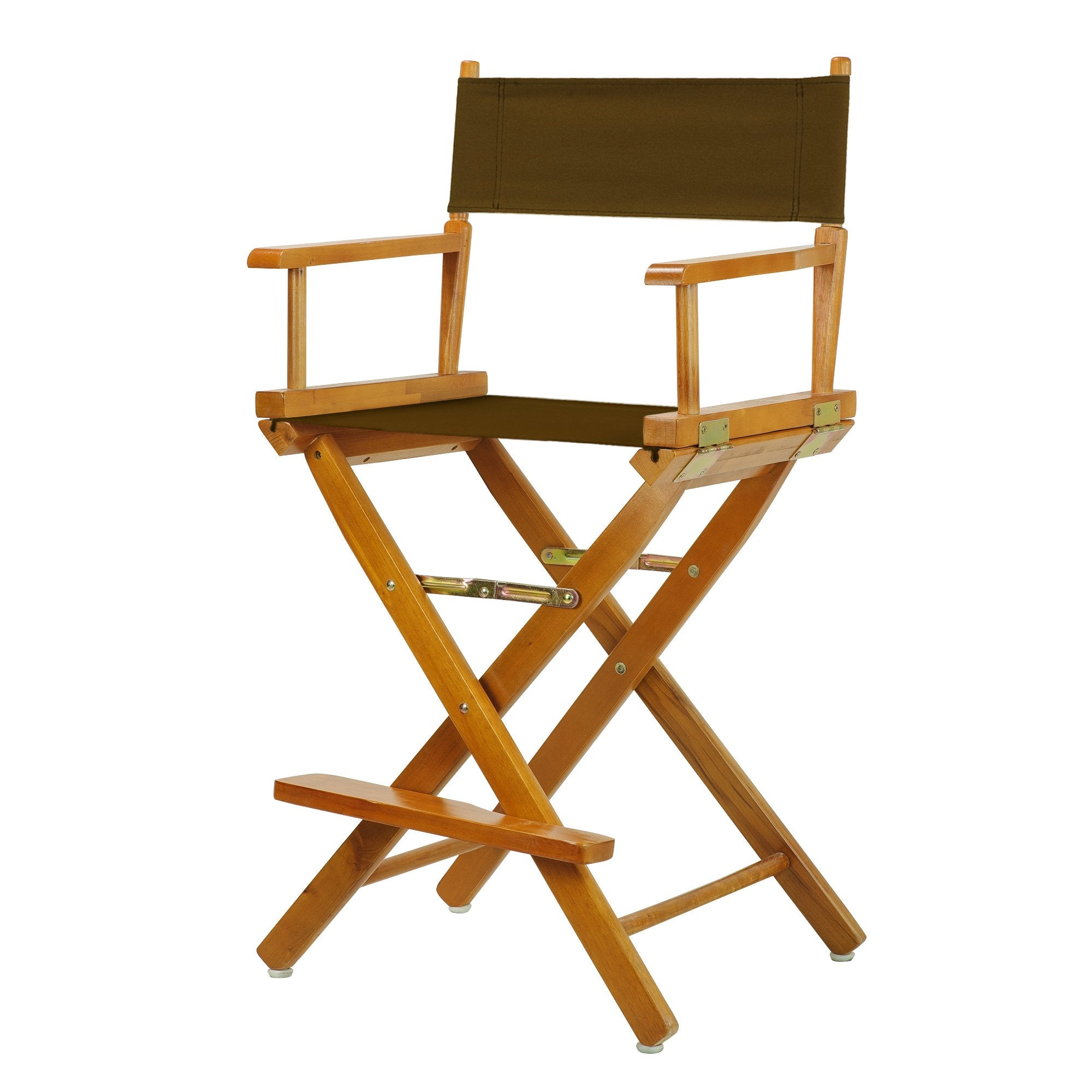 Casual Home 220-05/021-45 Director Chair 24 - Counter Height Honey OakFrame/Brown Canvas