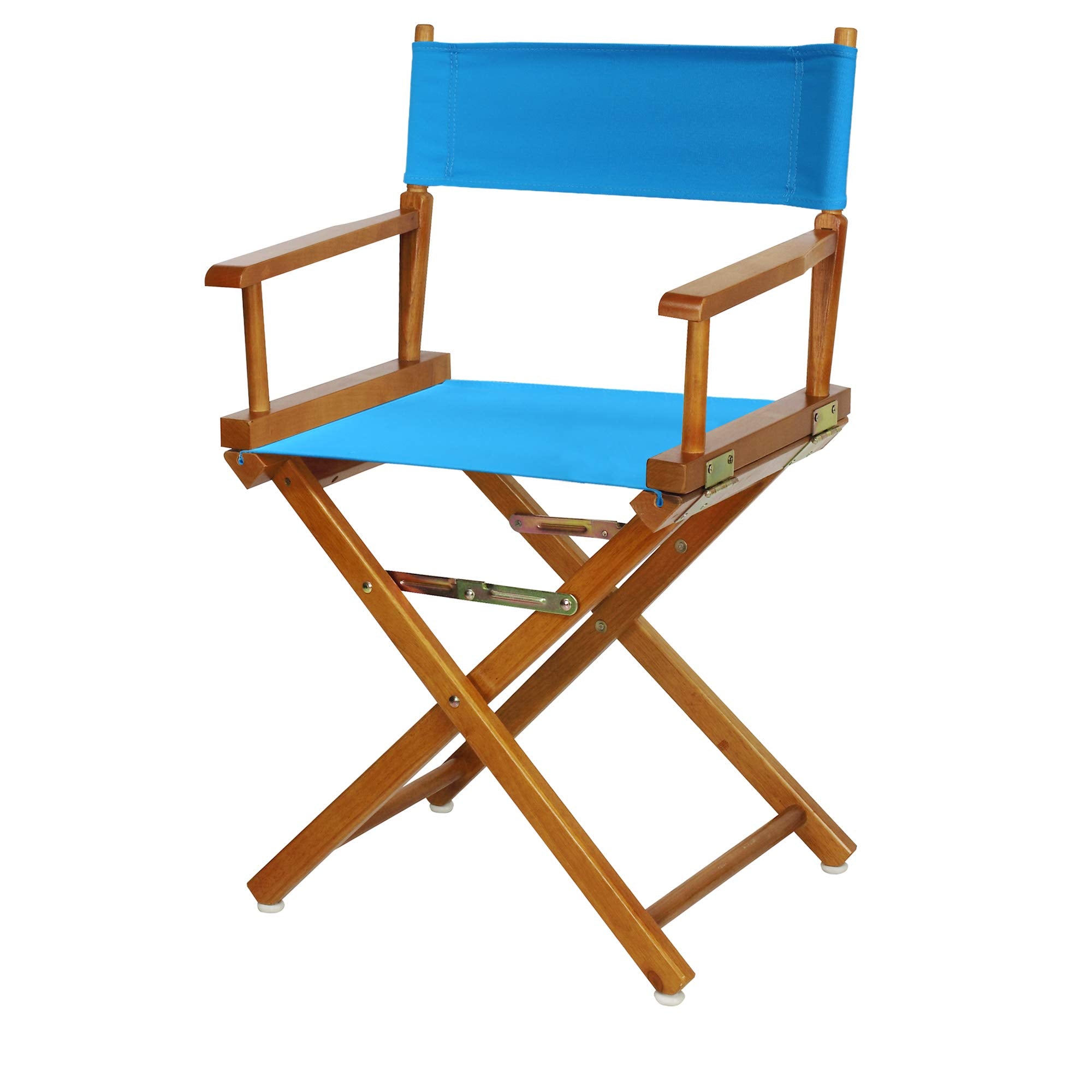 Casual Home 200-55/021-27 Directors Chair Canvas 18 - Classic Height Honey OakFrame/Turquoise