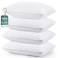 Utopia Bedding Bed Pillows for Sleeping (White), Queen Size Set of 4, Hotel Pillow, Cooling Pillows for Side, Back or Stomach Sl