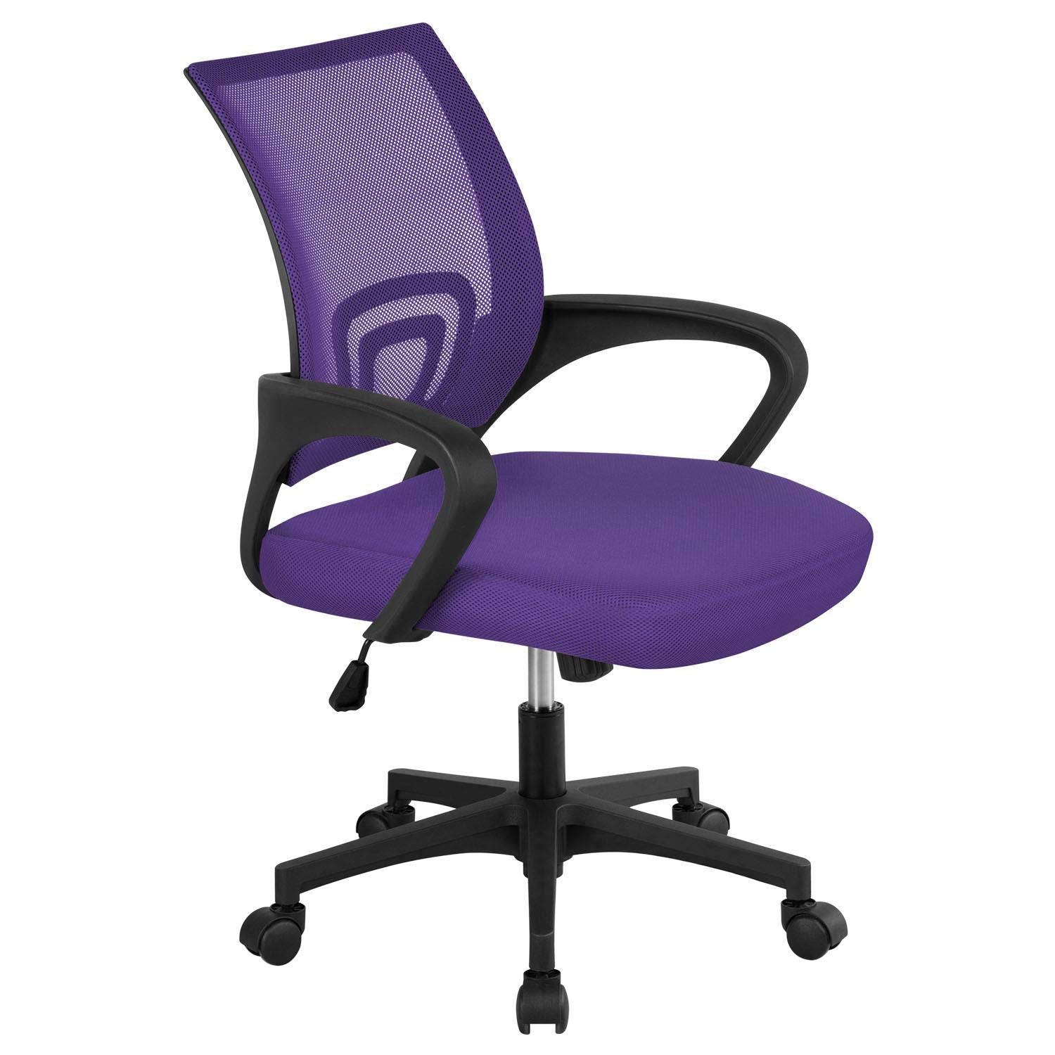 Topeakmart Executive Office Desk Chair Ergonomic Mesh Back Office Chair Adjustable Work Chair with Lumbar Support and Swivel Rol