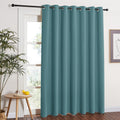 NICETOWN Window Treatment Sliding Door Curtain - Thermal Insulated Wide Width Solid Blackout Patio Glass Door Drape, Extra Wide 