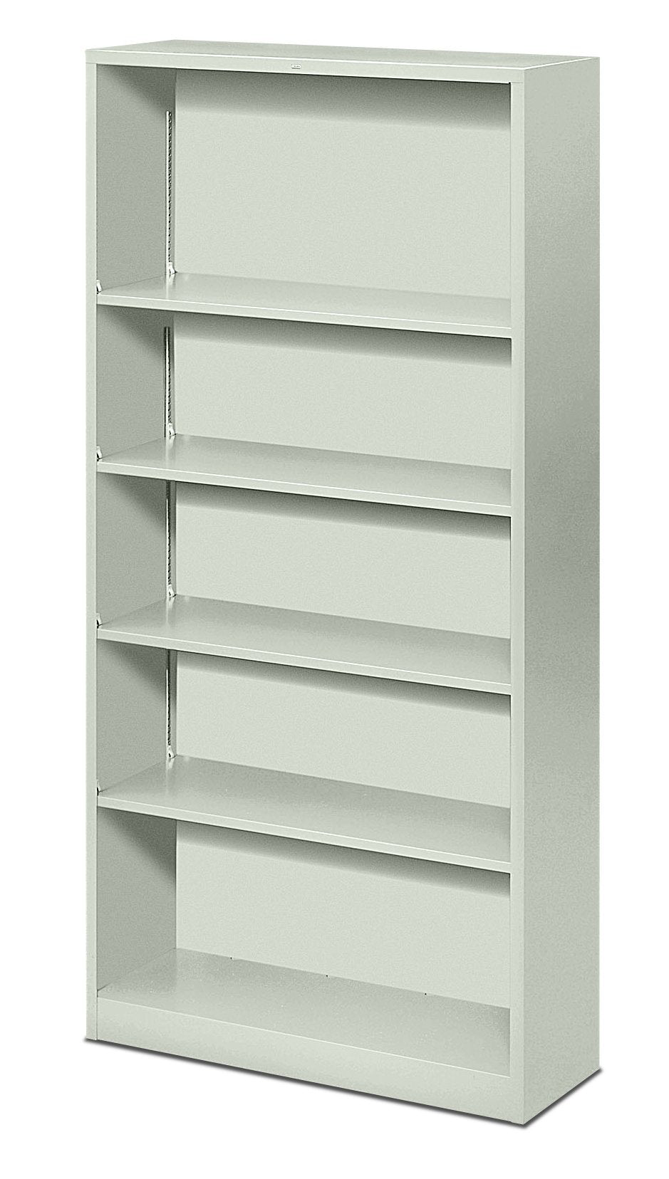 HON Metal Bookcase - Bookcase with Two Shelves, 34-1/2w x 12-5/8d x 72h, Light Gray (HS72ABC)