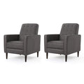 Christopher Knight Home GDFStudio Christopher Knight Home Mervynn Mid-Century Modern Microfiber Recliners, 2-Pcs Set, Slate / Da