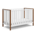 GRACO Modern Pacific 4-in-1 Convertible Crib (White with Vintage Driftwood) - GREENGUARD Gold Certified, Converts from Baby Crib