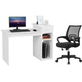 Yaheetech Home Office Computer Desk & Chair Set, 44 Inch Computer Desk with Drawer & Mesh Ergonomic Height Adjustable Office Cha