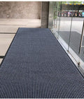 HappyBeeFlying Brush Step Large Front Door Mat 3x10 Outdoor Indoor Commerical Entrance Mat Doormat Striped Low Profile Rubber 