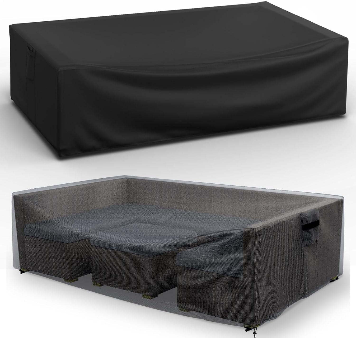 Patio Furniture Covers Waterproof for Coffee Table Cover, Heavy Duty Durable Rectangular Outdoor Coffee Table Cover, 48L x 28Wx 