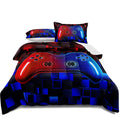lris Bedding Bed in a Bag Gamer Bedding Set for Boys Kids Adults Queen Size Gaming Comforter Set with 1 Comforter and 2 Pillowca