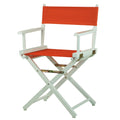 Casual Home 18 Directors Chair White Frame with Orange Canvas