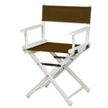Casual Home 200-01/021-45 Director Chair 18 - Classic Height WhiteFrame/Brown Canvas